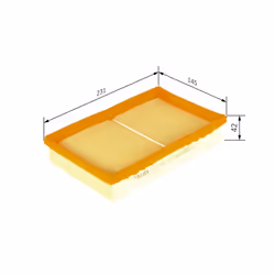 Filtre à air BOSCH F 026 400 037 - Vue supplémentaire 7