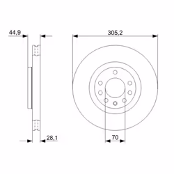 Disque de frein BOSCH 0 986 479 325 avant, ventilé, 1 pièce - Vue supplémentaire 7