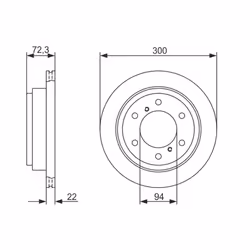 Disque de frein BOSCH 0 986 479 373 arrière, ventilé, 1 pièce - Vue supplémentaire 7