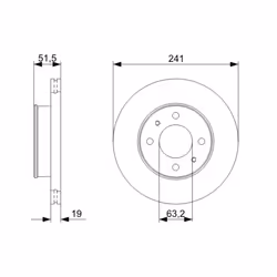 Disque de frein BOSCH 0 986 479 377 avant, ventilé, 1 pièce - Vue supplémentaire 7