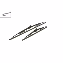 Balai d'essuie-glace BOSCH 3 397 010 271, Twin, 530+380mm, Avant, 2 pièce - Vue supplémentaire 4