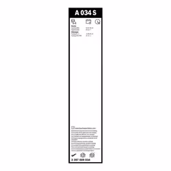 Balai d'essuie-glace BOSCH 3 397 009 034, Aerotwin A034S, 650mm, Avant, 2 pièce - Vue supplémentaire 7