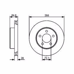 Disque de frein BOSCH 0 986 479 461 avant, ventilé, à haute teneur en carbone, 1 pièce - Vue supplémentaire 7