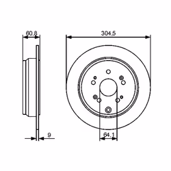 Disque de frein BOSCH 0 986 479 449 arrière, plein, 1 pièce - Vue supplémentaire 7