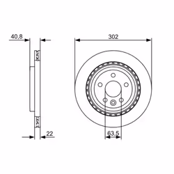 Disque de frein BOSCH 0 986 479 398 arrière, ventilé, à haute teneur en carbone, 1 pièce - Vue supplémentaire 7