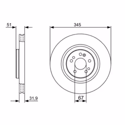 Disque de frein BOSCH 0 986 479 405 avant, ventilé, à haute teneur en carbone, 1 pièce - Vue supplémentaire 7