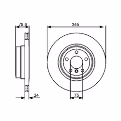 Disque de frein BOSCH 0 986 479 443 arrière, ventilé, à haute teneur en carbone, 1 pièce - Vue supplémentaire 7