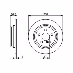 Disque de frein BOSCH 0 986 479 414 arrière, plein, 1 pièce - Vue supplémentaire 7