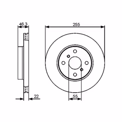 Disque de frein BOSCH 0 986 479 430 avant, ventilé, 1 pièce - Vue supplémentaire 7