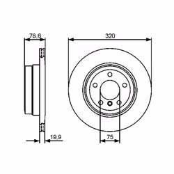 Disque de frein BOSCH 0 986 479 442 arrière, ventilé, à haute teneur en carbone, 1 pièce - Vue supplémentaire 7
