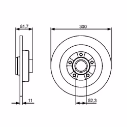 Disque de frein BOSCH 0 986 479 446 arrière, plein, 1 pièce - Vue supplémentaire 7