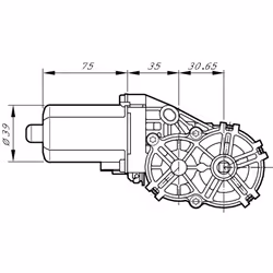 Moteur d'essuie-glace BOSCH 0 390 203 266 - Vue supplémentaire 7
