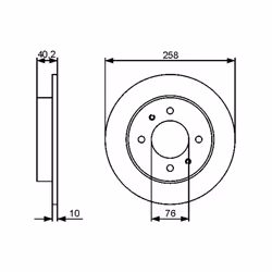 Disque de frein BOSCH 0 986 479 484 arrière, plein, 1 pièce - Vue supplémentaire 7