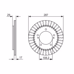 Disque de frein BOSCH 0 986 479 486 avant, ventilé, 1 pièce - Vue supplémentaire 7