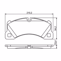 Jeu de plaquettes de frein BOSCH 0 986 494 206, avant - Vue supplémentaire 6