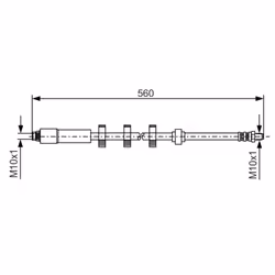 Flexible de frein BOSCH 1 987 481 290