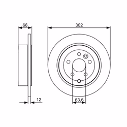 Disque de frein BOSCH 0 986 479 518 arrière, plein, 1 pièce - Vue supplémentaire 7