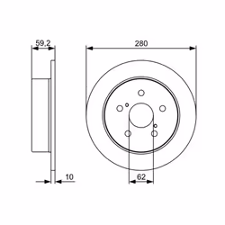 Disque de frein BOSCH 0 986 479 520 arrière, plein, 1 pièce - Vue supplémentaire 7