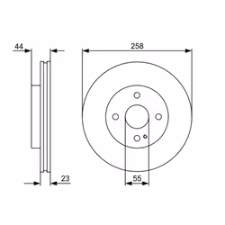 Disque de frein BOSCH 0 986 479 541 avant, ventilé, à haute teneur en carbone, 1 pièce - Vue supplémentaire 7