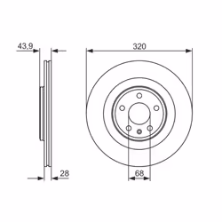 Disque de frein BOSCH 0 986 479 552 avant, ventilé, à haute teneur en carbone, 1 pièce - Vue supplémentaire 7