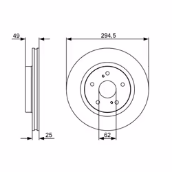 Disque de frein BOSCH 0 986 479 559 avant, ventilé, 1 pièce - Vue supplémentaire 7