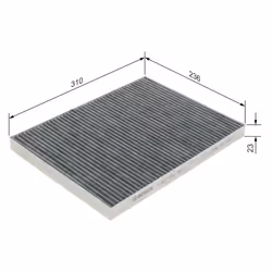 Filtre d'habitacle (filtre à pollen) BOSCH 1 987 432 497 - Vue supplémentaire 6