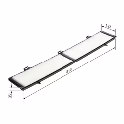 Filtre d'habitacle (filtre à pollen) BOSCH 1 987 432 124 - Vue supplémentaire 7