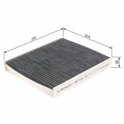 Filtre d'habitacle (filtre à pollen) BOSCH 1 987 432 304 - Vue supplémentaire 7