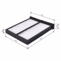 Filtre d'habitacle (filtre à pollen) BOSCH 1 987 432 086 - Vue supplémentaire 6
