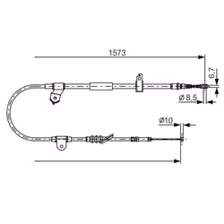 Câble de frein à main BOSCH 1 987 482 299