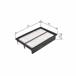 Filtre à air BOSCH F 026 400 129 - Vue supplémentaire 7
