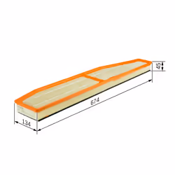 Filtre à air BOSCH F 026 400 147 - Vue supplémentaire 7