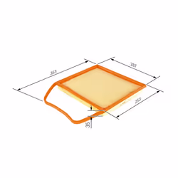 Filtre à air BOSCH F 026 400 148 - Vue supplémentaire 7