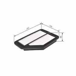Filtre à air BOSCH F 026 400 159 - Vue supplémentaire 7