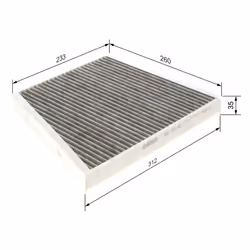 Filtre d'habitacle (filtre à pollen) BOSCH 1 987 432 381 - Vue supplémentaire 7