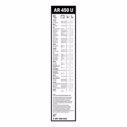 Balai d'essuie-glace BOSCH 3 397 008 933, Aerotwin Retrofit AR450U, 450mm, 1 pièce - Vue supplémentaire 7