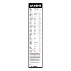 Balai d'essuie-glace BOSCH 3 397 008 939, Aerotwin Retrofit AR650U, 650mm, 1 pièce - Vue supplémentaire 7