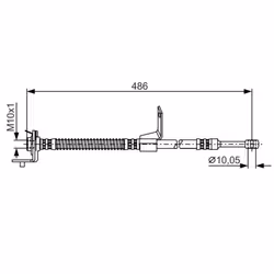 Flexible de frein BOSCH 1 987 481 372 - Vue supplémentaire 5