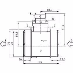 débitmètre de masse d'air BOSCH 0 281 006 054 - Vue supplémentaire 8