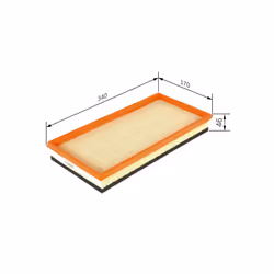 Filtre à air BOSCH F 026 400 112 - Vue supplémentaire 6