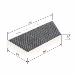 Filtre d'habitacle (filtre à pollen) BOSCH 1 987 432 348 - Vue supplémentaire 7