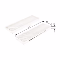 Filtre d'habitacle (filtre à pollen) BOSCH 1 987 432 132 - Vue supplémentaire 6