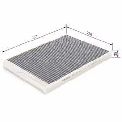 Filtre d'habitacle (filtre à pollen) BOSCH 1 987 432 513 - Vue supplémentaire 6