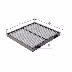 Filtre d'habitacle (filtre à pollen) BOSCH 1 987 432 363 - Vue supplémentaire 6
