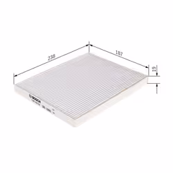 Filtre d'habitacle (filtre à pollen) BOSCH 1 987 432 224 - Vue supplémentaire 6