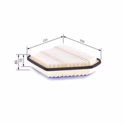 Filtre à air BOSCH F 026 400 171 - Vue supplémentaire 7