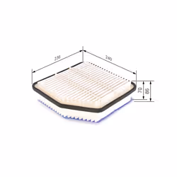 Filtre à air BOSCH F 026 400 176 - Vue supplémentaire 7