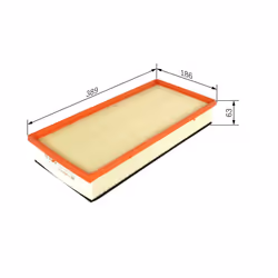 Filtre à air BOSCH F 026 400 182 - Vue supplémentaire 6