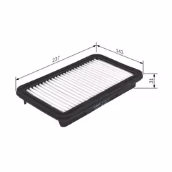 Filtre à air BOSCH F 026 400 191 - Vue supplémentaire 6