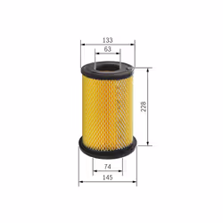 Filtre à air BOSCH F 026 400 199 - Vue supplémentaire 6